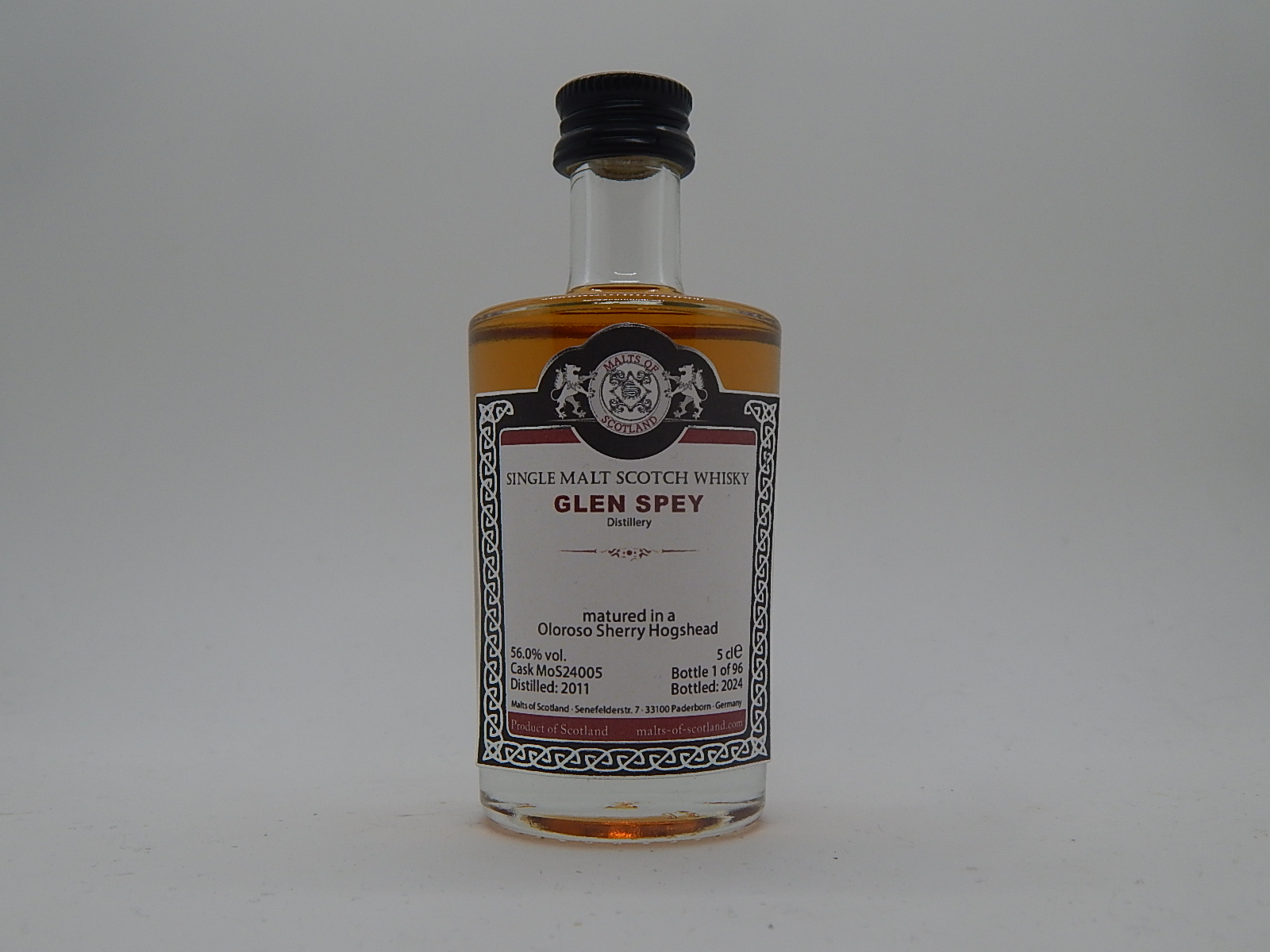 SMSW Oloroso Sherry Hogshead 13yo 2011-2024 "Malts of Scotland" 5cle 56,0%vol. 1/96